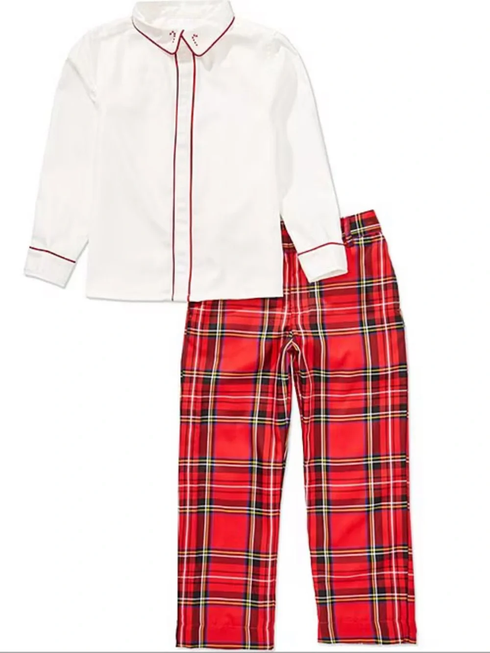 Edgehill Collection x The Broke Brooke Little Boys Charlie Plaid Pants Set 4T